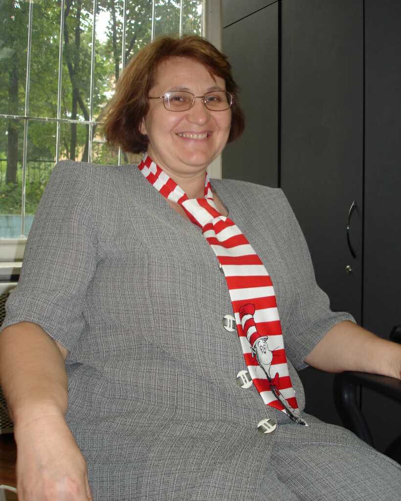 Ira with her favorite tie