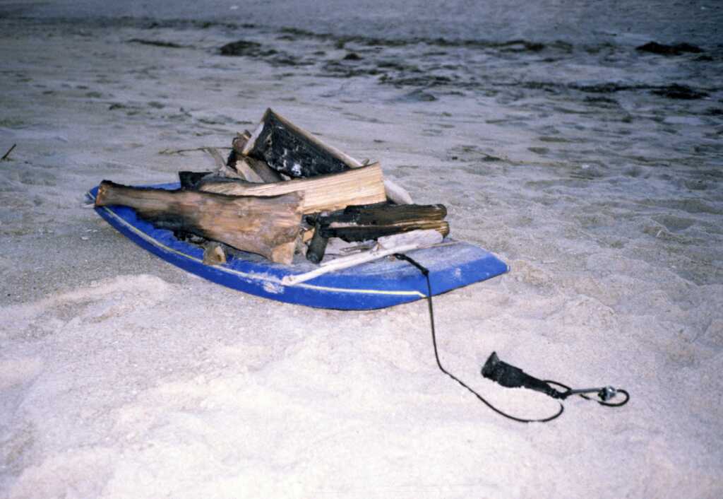 Boogie-board wood-sled